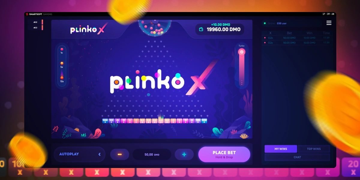 Plinko X dans un casino en ligne