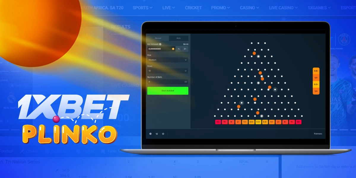 Jeu Plinko 1xBet